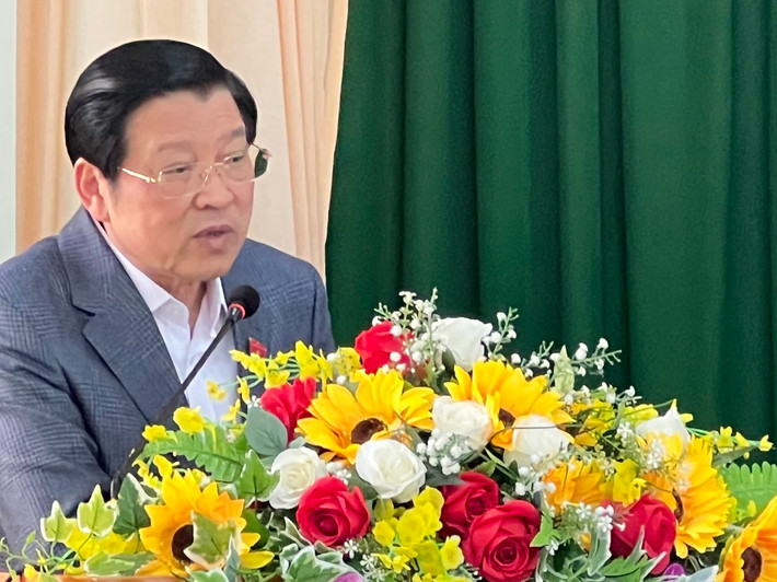 Trưởng Ban Nội chính Trung ương Phan Đình Trạc phát biểu tại hội nghị Cử tri xã Lát mong muốn sớm giải quyết tình trạng cho vay nặng lãi vùng sâu, vùng xa -0