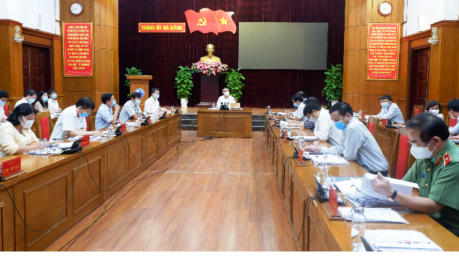 Bí thư Thành ủy Đà Nẵng Trương Quang Nghĩa chủ trì cuộc họp về công tác phòng, chống Covid-19 trên địa bàn Bí thư Thành ủy Đà Nẵng Trương Quang Nghĩa chủ trì cuộc họp về công tác phòng, chống Covid-19 trên địa bàn