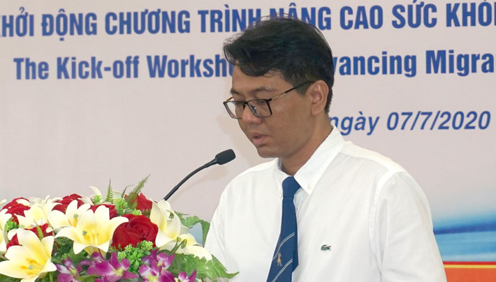 Phó Tổng cục trưởng GOPFP Phạm Vũ Hoàng phát biểu tại Hội thảo Phó Tổng cục trưởng GOPFP Phạm Vũ Hoàng phát biểu tại Hội thảo
