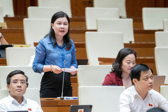 ĐBQH Nguyễn Phương Thủy (TP. Hà Nội) chất vấn Ủy ban Thường vụ Quốc hội tiếp tục phiên chất vấn tại Phiên họp thứ 36
