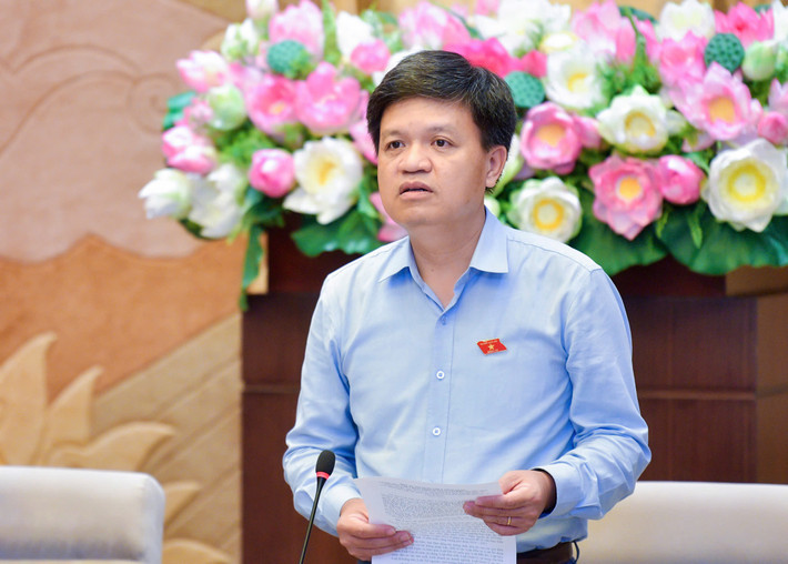Phó Chủ nhiệm Ủy ban Khoa học, Công nghệ và Môi trường Tạ Đình Thi phát biểu tại hội thảo. Ảnh: H.Ngọc Hội thảo góp ý hoàn thiện dự thảo Luật Điện lực (sửa đổi)