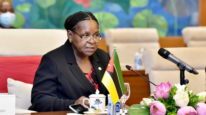 Chủ tịch Quốc hội Cộng hoà Mozambique Esperanca Laurinda Francisco Nhiuane Bias phát biểu. Ảnh: Lâm Hiển Chủ tịch Quốc hội Vương Đình Huệ: Đưa hợp tác nghị viện trở thành trụ cột quan trọng trong quan hệ Việt Nam – Mozambique
