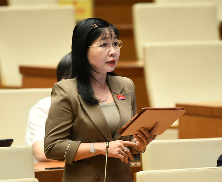 ĐBQH Trần Thị Thanh Hương (An Giang) phát biểu. Ảnh: Lâm Hiển Nâng cao hơn nữa tinh thần trách nhiệm trong giải quyết, trả lời kiến nghị của cử tri -0