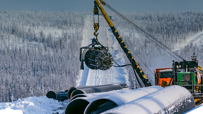 Gazprom của Nga đang mở rộng mạng lưới đường ống ở Siberia. Ảnh: Twitter ,“Chính trị đường ống” nổi bật tại Hội nghị Thượng đỉnh SCO