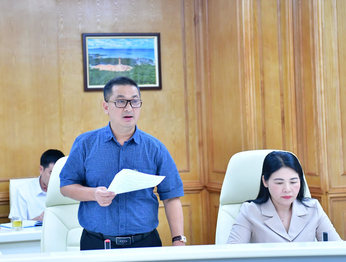 Vụ trưởng Vụ Hợp tác quốc tế Nguyễn Bá Dũng báo cáo tiến độ chuẩn bị hội thảo quốc tế Kiểm toán nhà nước sẽ tổ chức hai hội thảo lớn trước thềm kỷ niệm 30 năm thành lập -0