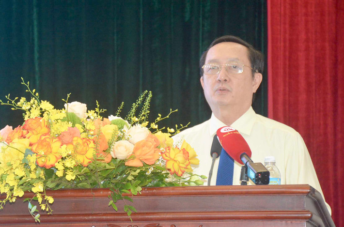 Bộ trưởng Bộ Khoa học và Công nghệ Huỳnh Thành Đạt phát biểu khai mạc Hội thảo đánh giá kết quả thực hiện chương trình bảo tồn và sử dụng bền vững nguồn gen -0
