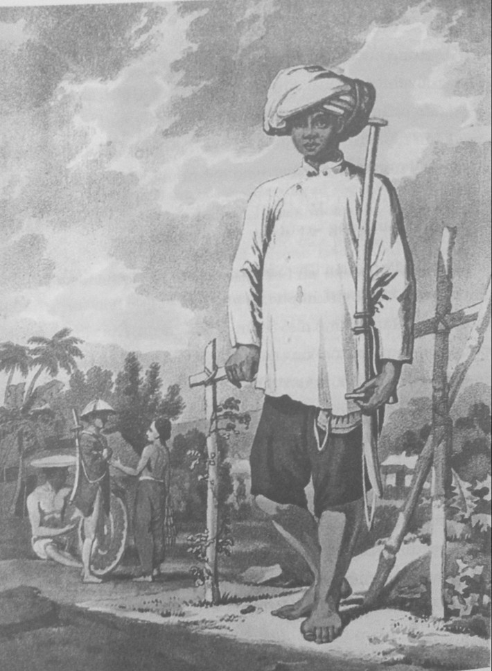 Lính Tây Sơn, tranh của William Alexander, một thành viên của phái bộ Huân tước McCartney năm 1793. Hình vẽ cho thấy trang phục và vũ khí của binh sĩ Tây Sơn. Theo “Cuộc nổi dậy của nhà Tây Sơn” của tác giả George Dutton, Lê Nguyễn dịch và giới thiệu. Công bố 400 tài liệu, tư liệu quý về lịch sử Bình Định -0