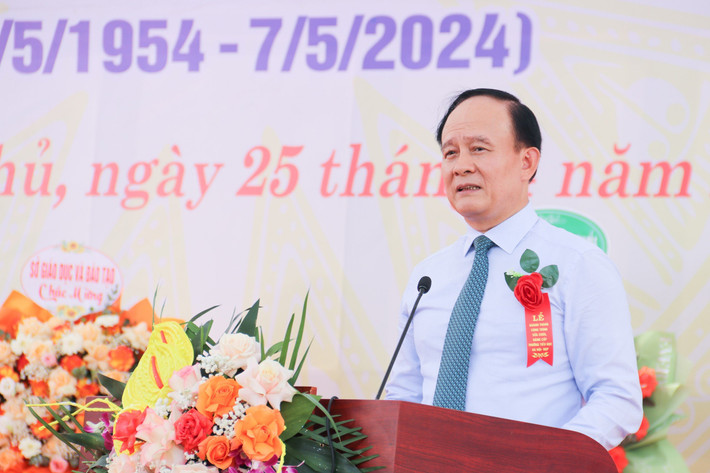Phó Bí thư Thành ủy, Chủ tịch HĐND TP. Hà Nội Nguyễn Ngọc Tuấn phát biểu tại Lễ khánh thành e98e712cb5c31b9d42d2.jpg -2