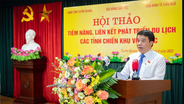 Phó Chủ tịch Thường trực Quốc hội Trần Thanh Mẫn dự Hội thảo Tiềm năng, liên kết phát triển du lịch các tỉnh chiến khu Việt Bắc ảnh 4 Phó Chủ tịch Thường trực Quốc hội Trần Thanh Mẫn dự Hội thảo Tiềm năng, liên kết phát triển du lịch các tỉnh chiến khu Việt Bắc -2