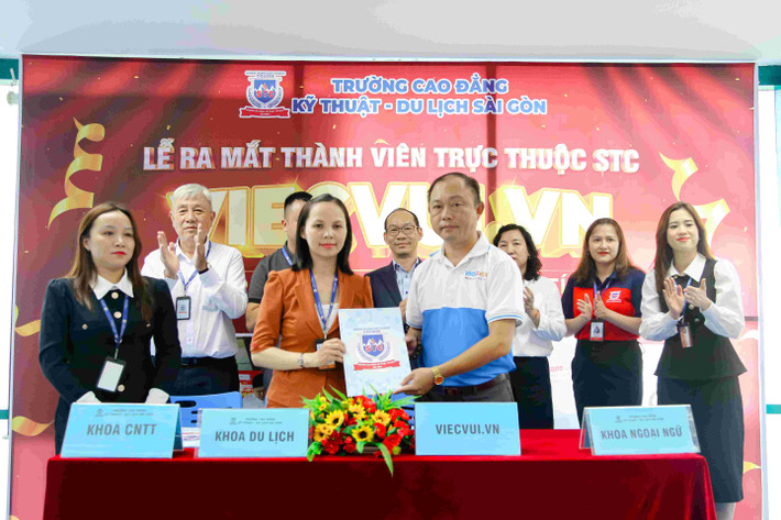 Trường Cao đẳng Kỹ thuật - Du lịch Sài Gòn sáp nhập thêm thành viên mới Viecvui.vn TP. Hồ Chí Minh: Thêm kênh kết nối việc làm cho sinh viên -0