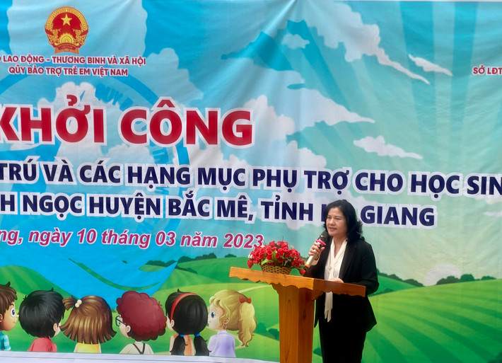 Quỹ Bảo trợ trẻ em Việt Nam khởi công xây dựng nhà nội trú cho học sinh tại tỉnh Hà Giang ảnh 1 Quỹ BTTE Việt Nam khởi công công trình nhà nội trú cho học sinh tại xã Minh Ngọc, huyện Bắc Mê, tỉnh Hà Giang -0