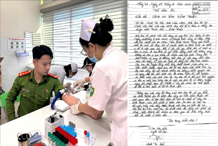 Thư của chị Giác gửi lời cảm ơn đến Công an tỉnh Bình Thuận vì đã nhanh chóng và kịp thời cung cấp máu cứu mạng anh trai mình Thư của chị Giác gửi lời cảm ơn đến Công an tỉnh Bình Thuận vì đã nhanh chóng và kịp thời cung cấp máu cứu mạng anh trai mình