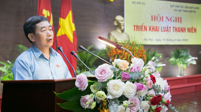 Phó Chủ nhiệm Ủy ban Văn hóa, Giáo dục, TN, TN và NĐ Nguyễn Văn Tuyết phát biểu tại Hội nghị Phó Chủ nhiệm Ủy ban Văn hóa, Giáo dục, TN, TN và NĐ Nguyễn Văn Tuyết phát biểu tại Hội nghị