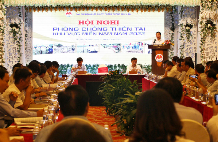 Quang cảnh hội nghị Hội nghị Phòng chống thiên tai khu vực miền Nam năm 2022 -0