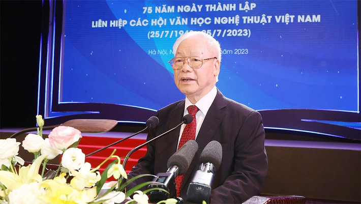 ĐỘI NGŨ VĂN NGHỆ SỸ NƯỚC NHÀ CẦN TIẾP TỤC PHÁT HUY TRUYỀN THỐNG VẺ VANG, ĐẨY MẠNH ĐỔI MỚI SÁNG TẠO, ĐÁP ỨNG TỐT HƠN NỮA YÊU CẦU CỦA SỰ NGHIỆP CHẤN HƯNG VĂN HOÁ, XÂY DỰNG CON NGƯỜI VIỆT NAM TRONG THỜI KỲ MỚI ảnh 1 ĐỘI NGŨ VĂN NGHỆ SỸ NƯỚC NHÀ CẦN TIẾP TỤC PHÁT HUY TRUYỀN THỐNG VẺ VANG, ĐẨY MẠNH ĐỔI MỚI SÁNG TẠO, ĐÁP ỨNG TỐT HƠN NỮA YÊU CẦU CỦA SỰ NGHIỆP CHẤN HƯNG VĂN HOÁ, XÂY DỰNG CON NGƯỜI VIỆT NAM TRONG THỜI KỲ MỚI -0