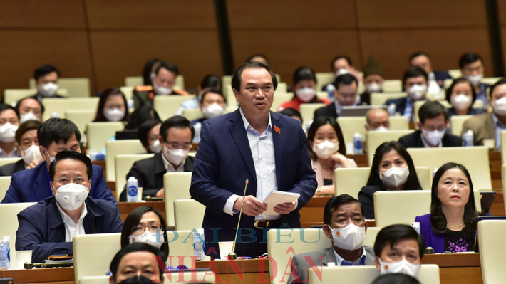 ĐBQH Nguyễn Công Hoàng (Thái Nguyên) chất vấn Ảnh: Quang Khánh ĐBQH Nguyễn Công Hoàng (Thái Nguyên) chất vấn Ảnh: Quang Khánh