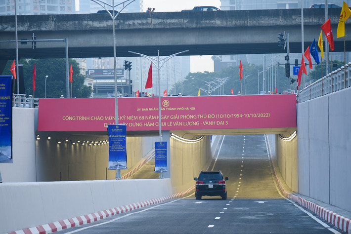 Công trình hầm chui trước giờ thông xe kỹ thuật Hình ảnh hầm chui Lê Văn Lương - Vành đai 3 -0