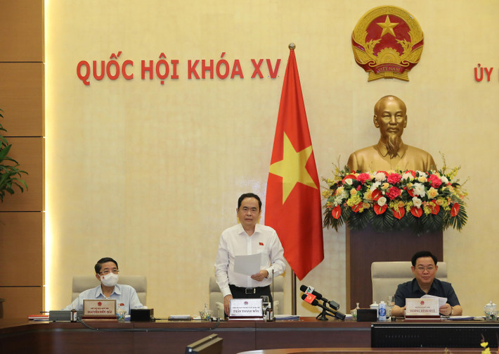 Phó Chủ tịch Thường trực Quốc hội Trần Thanh Mẫn phát biểu tại phiên họp Ảnh: Hồ Long Phó Chủ tịch Thường trực Quốc hội Trần Thanh Mẫn phát biểu tại phiên họp - Ảnh: Hồ Long