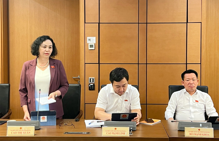 ĐBQH Cao Thị Xuân (Thanh Hóa) phát biểu Tạo dư địa phát triển mới cho các địa phương -0