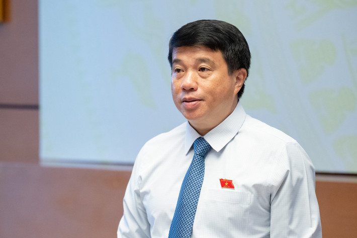 Hội thảo khoa học thể chế hóa quan điểm của Đảng và Hiến pháp năm 2013 về lĩnh vực dân tộc ảnh 2 Chủ tịch Hội đồng Dân tộc Y Thanh Hà Niê Kđăm phát biểu tại Hội thảo - Ảnh H.Ngọc
