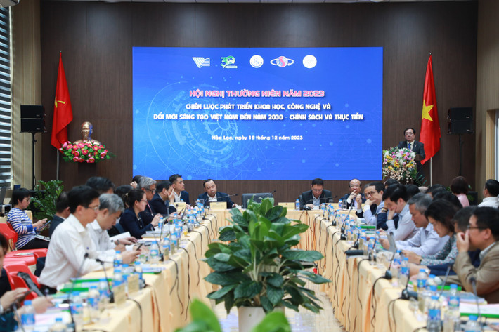 Toàn cảnh Hội nghị Phát triển các viện nghiên cứu, trường đại học trở thành chủ thể nghiên cứu mạnh -0