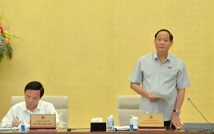 Phó Chủ tịch Quốc hội, Thượng tướng Trần Quang Phương phát biểu. Ảnh: Hồ Long Rà soát, cụ thể hóa chính sách của Nhà nước, bảo đảm đồng bộ, hiệu lực, hiệu quả -0