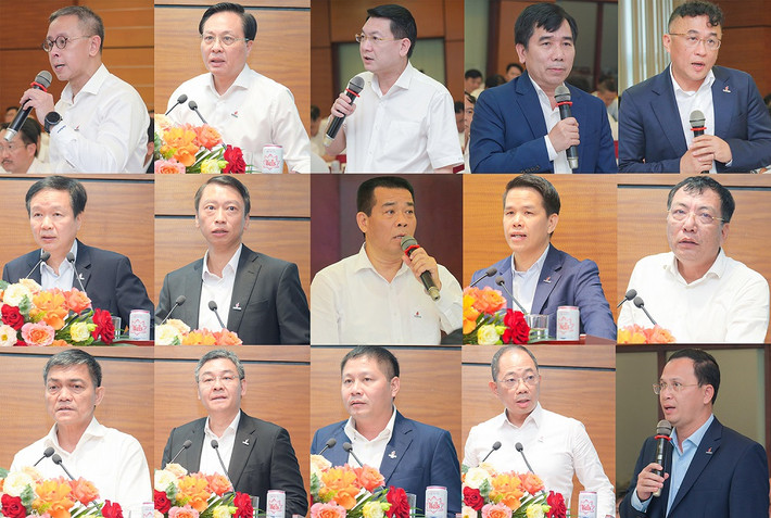 Các đại biểu phát biểu, trao đổi tại hội nghị. Ảnh: Petrovietnam Tăng tốc và bứt phá -0