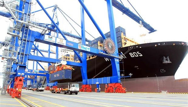 Hoạt động bốc xếp hàng nhập khẩu tại cảng biển Hải Phòng Hoạt động bốc xếp hàng nhập khẩu tại cảng biển Hải Phòng