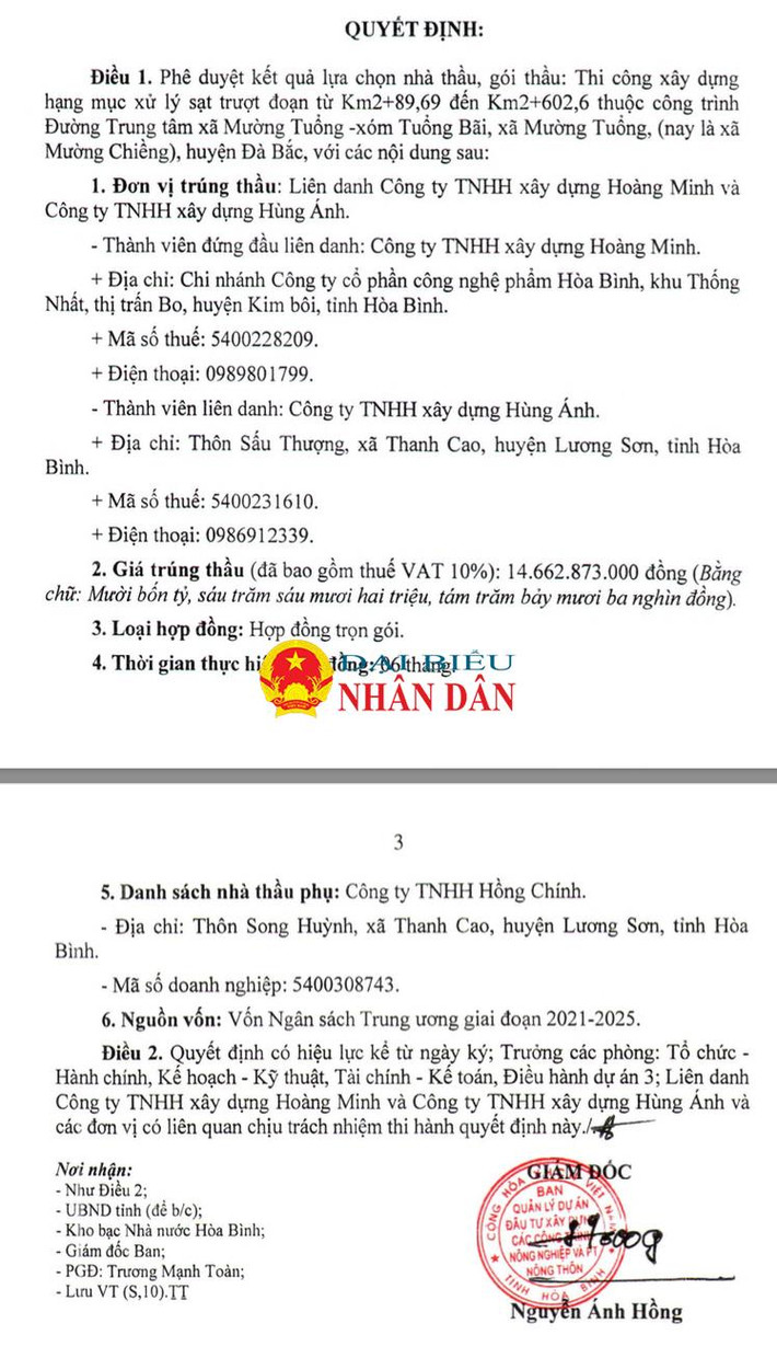 Giám sát hoạt động đấu thầu tại tỉnh Hòa Bình: Công Ty TNHH xây dựng Hoàng Minh trúng gói thầu hơn 14 tỷ đồng, tiết kiệm cho ngân sách hơn 6 triệu đồng ảnh 6 ảnh chụp màn hình 2024-08-16 lúc 15.35.55.png -0