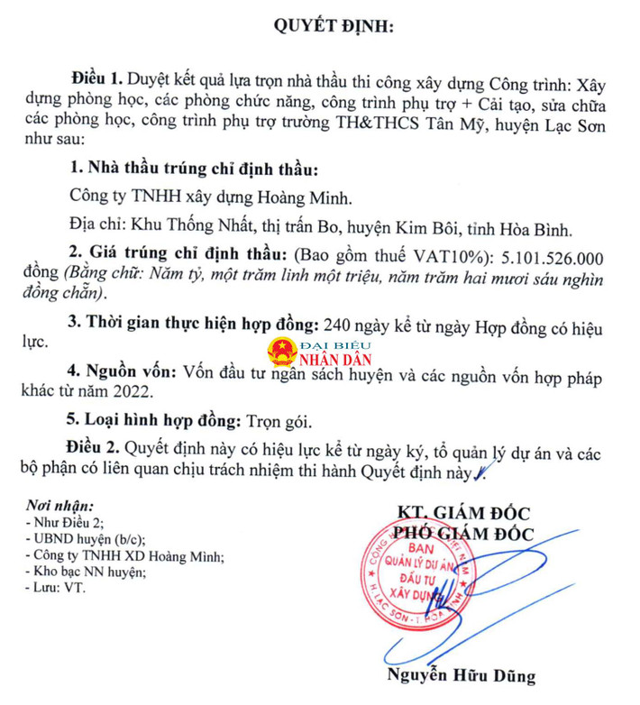 Giám sát hoạt động đấu thầu tại tỉnh Hòa Bình: Công Ty TNHH xây dựng Hoàng Minh trúng gói thầu hơn 14 tỷ đồng, tiết kiệm cho ngân sách hơn 6 triệu đồng ảnh 1 ảnh chụp màn hình 2024-08-16 lúc 15.30.31.png -0