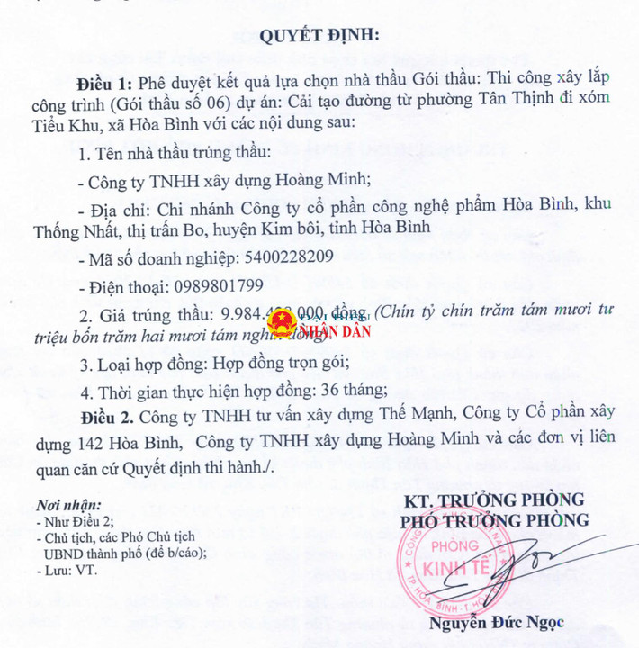 Giám sát hoạt động đấu thầu tại tỉnh Hòa Bình: Công Ty TNHH xây dựng Hoàng Minh trúng gói thầu hơn 14 tỷ đồng, tiết kiệm cho ngân sách hơn 6 triệu đồng ảnh 5 ảnh chụp màn hình 2024-08-16 lúc 15.33.50.png -0