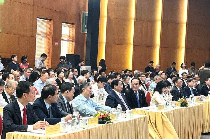 Các đại biểu tham dự buổi lễ Thủ tướng Chính phủ Phạm Minh Chính dự Lễ chào mừng Ngày Khoa học và Công nghệ Việt Nam -0