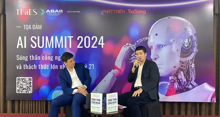 Các diễn giả chia sẻ tại tọa đàm chiều 15.3. AI và mối lo ngại của con người trong thế kỷ XXI -0