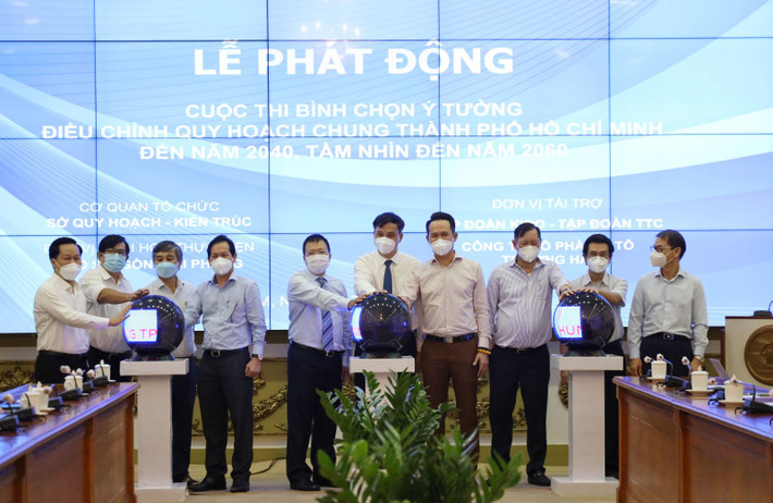 Phát động cuộc thi Bình chọn ý tưởng điều chỉnh quy hoạch chung TP. Hồ Chí Minh Các đại biểu phát động cuộc thi Bình chọn ý tưởng điều chỉnh quy hoạch chung TP. Hồ Chí Minh