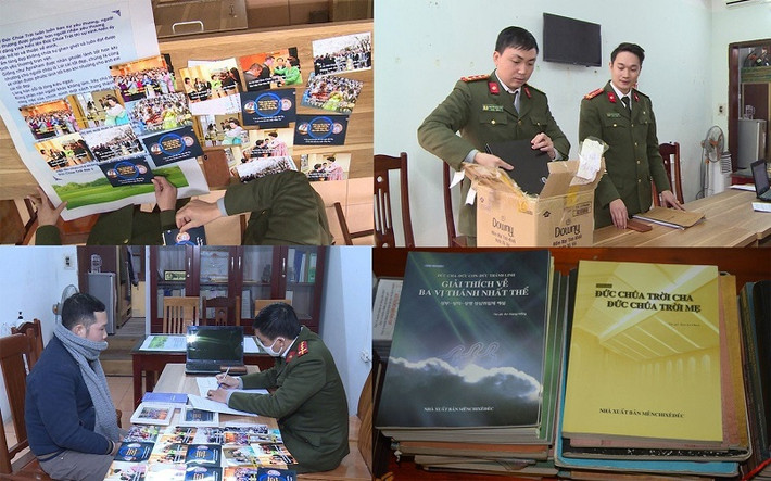 Công an Thanh Hóa từng phát hiện, triệt xóa nhiều điểm hoạt động của Hội thánh Đức Chúa Trời Mẹ. Ảnh: kinhtedothi.vn Công an Thanh Hóa từng phát hiện, triệt xóa nhiều điểm hoạt động của Hội thánh của Đức Chúa Trời Mẹ - Ảnh: kinhtedothi.vn
