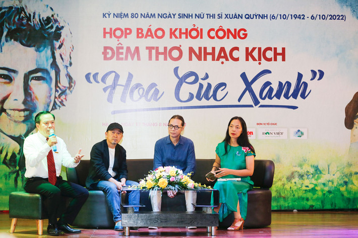 Họp báo thông tin về đêm thơ nhạc kịch “Hoa cúc xanh” ĐÊM THƠ - NHẠC - KỊCH “HOA CÚC XANH” TƯỞNG NHỚ THI SĨ XU N QUỲNH -0