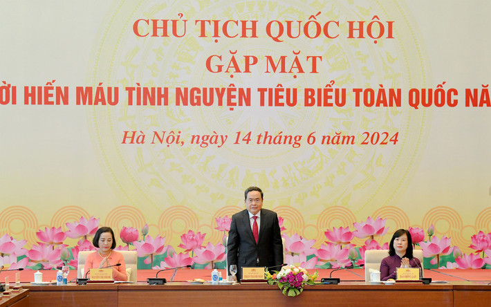 Chủ tịch Quốc hội Trần Thanh Mẫn gặp mặt người hiến máu tình nguyện tiêu biểu toàn quốc ảnh 3 Chủ tịch Quốc hội Trần Thanh Mẫn gặp mặt người hiến máu tình nguyện tiêu biểu toàn quốc -0