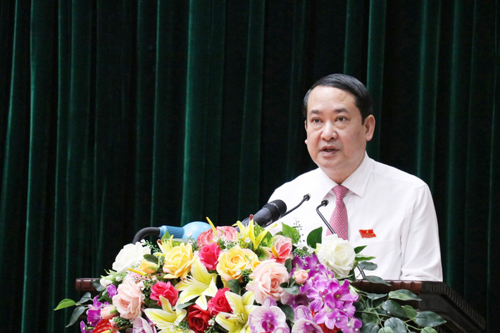 Phó Bí thư Thường trực Tỉnh ủy, Chủ tịch HĐND tỉnh Mai Văn Tuất phát biểu khai mạc kỳ họp Ông Hoàng Văn Kiên giữ chức Phó Chủ tịch HĐND tỉnh Ninh Bình Khóa XV -0