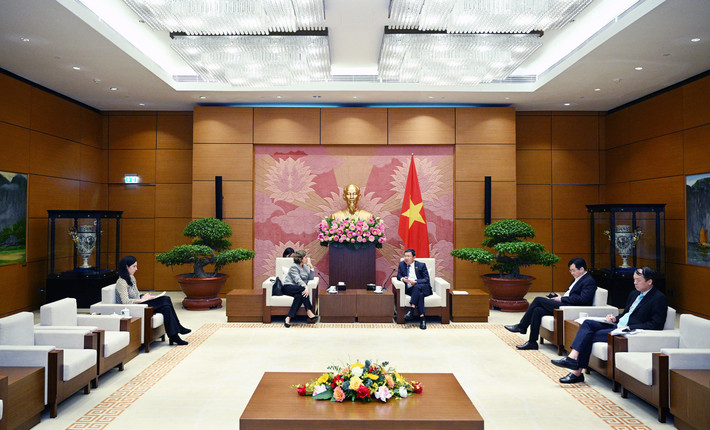 Chủ nhiệm Ủy ban Đối ngoại Vũ Hải Hà tiếp Đại sứ Tây Ban Nha tại Việt Nam ảnh 3 Quang cảnh buổi tiếp