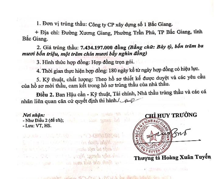 Hé mở về doanh nghiệp trúng hàng loạt gói thầu xây dựng giá trị “khủng” tại Bắc Giang ảnh 2 Bắc Giang: Hé mở về doanh nghiệp trúng hàng loạt gói thầu xây dựng giá trị “khủng” -0