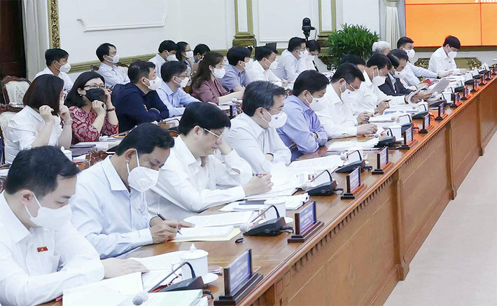 Các đại biểu tại buổi làm việc Ảnh: Doãn Tấn Các đại biểu tại buổi làm việc Ảnh: Doãn Tấn