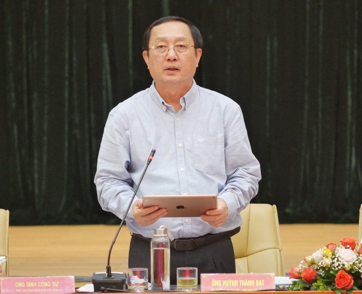 Bộ trưởng Bộ Khoa học và Công nghệ Huỳnh Thành Đạt phát biểu tại Phiên họp Hệ thống thủy điện trên bậc thang sông Đà sẵn sàng vận hành mùa lũ năm 2022 -0