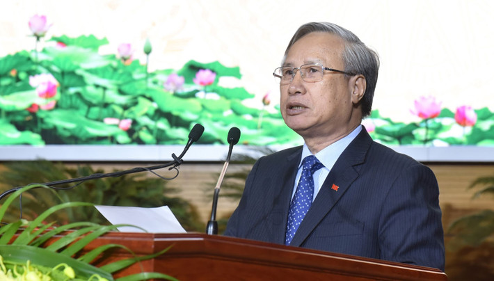 Ủy viên Bộ Chính trị, Thường trực Ban Bí thư Trần Quốc Vượng tới dự và phát biểu Ủy viên Bộ Chính trị, Thường trực Ban Bí thư Trần Quốc Vượng tới dự và phát biểu