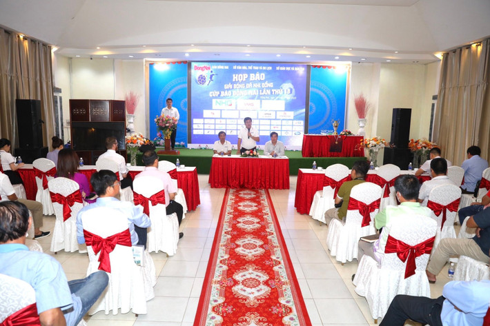 Quang cảnh buổi họp báo Đồng Nai: Họp báo Giải bóng đá nhi đồng-Cúp Báo Đồng Nai lần thứ XVIII năm 2022 -0