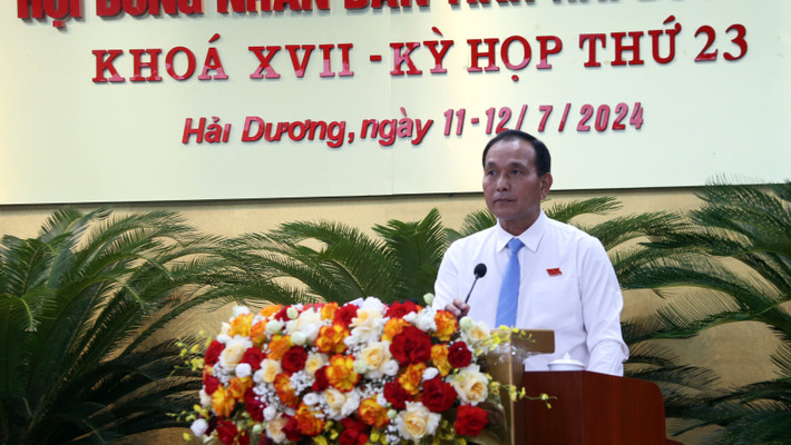 Hải Dương: Tăng trưởng kinh tế đứng thứ 3 vùng đồng bằng sông Hồng ảnh 3 Khai mạc Kỳ họp thứ 23, HĐND tỉnh Hải Dương Khóa XVII -0