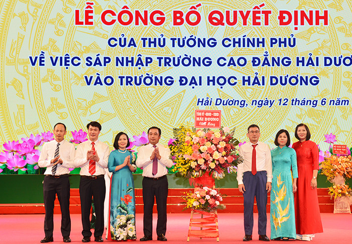 Sáp nhập Trường cao đẳng Hải Dương vào Trường Đại học Hải Dương ảnh 2 Sáp nhập Trường cao đẳng Hải Dương vào Trường Đại học Hải Dương -0