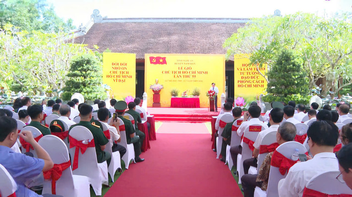 Lãnh đạo địa phương và đông đảo người dân dự lễ giỗ lần thứ 55 của Chủ tịch Hồ Chí Minh Nghệ An: Tổ chức lễ giỗ Chủ tịch Hồ Chí Minh lần thứ 55 -0