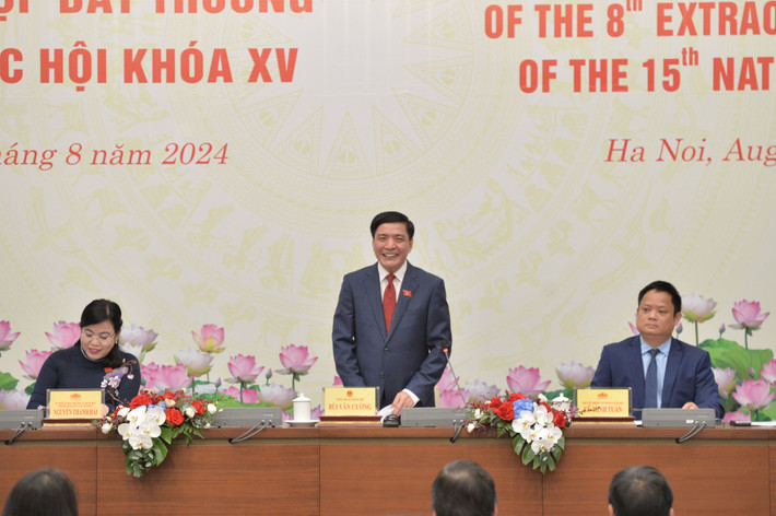 Họp báo công bố kết quả Kỳ họp bất thường lần thứ Tám, Quốc hội Khóa XV ảnh 1 Họp báo công bố kết quả Kỳ họp bất thường lần thứ Tám, Quốc hội Khóa XV -1