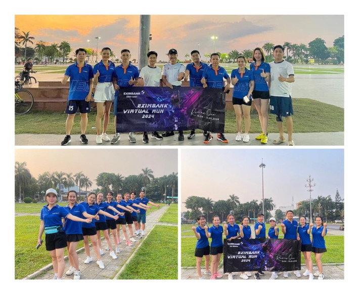 Giải chạy trực tuyến Eximbank Virtual Run 2024 - Run As One đã thu hút hàng nghìn Eximer lan tỏa tinh thần “Bứt phá không giới hạn” Đường đua Ho Chi Minh City Night Run Eximbank 2024 chính thức bắt đầu -0