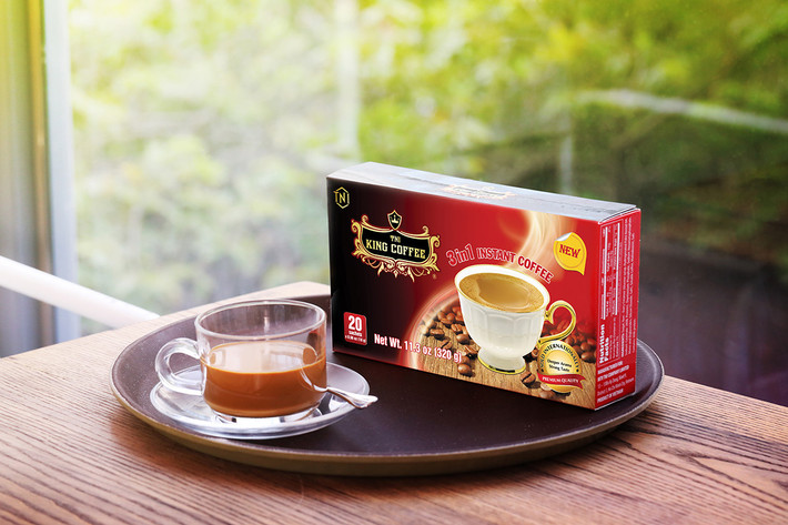 Cà phê hòa tan King Coffee 3in1 - Vị đậm đà, hương vị cà phê nổi bật ảnh 1 Cà phê hòa tan King Coffee 3in1 - Vị đậm đà, hương vị cà phê nổi bật -0